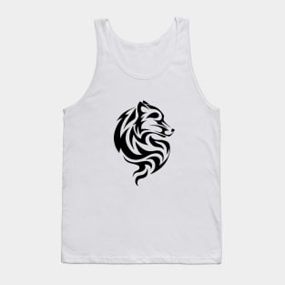 Wolf v2 Black Tank Top